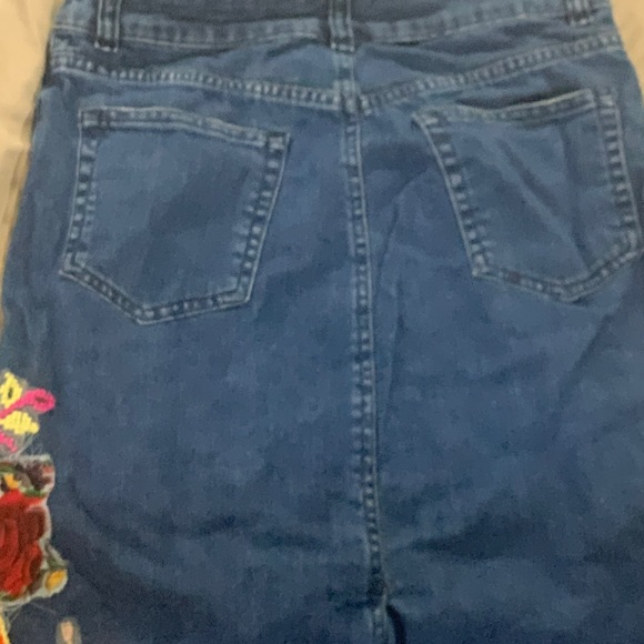 Anthropologie Gardener’s Denim Embellished Skirt Cecilia Prada P/S - Picture 9 of 14